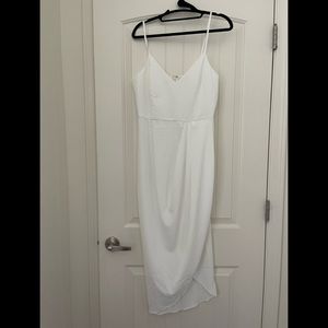 Lulu’s White Midi Dress